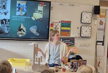 Kinderboekenschrijfster op bezoek